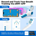 Dispositivo digital de exercícios respiratórios para pulmões | Treinador pulmonar para treinamento dos músculos respiratórios