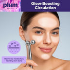 Rolo Facial para Mulheres e Homens – Massajador de Beleza, Estimula a Drenagem Linfática e Cuidados de Pele