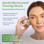 Dispositivo Facial de Microcorrente – Massajador para Rosto, Olhos e Pescoço, Rolo de Beleza para Massagem Relaxante e Cuidados de Pele