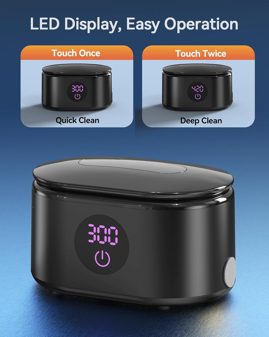 Ultrasonic Jewelry Cleaner, 48KHz Ultrasonic Cleaner Machine