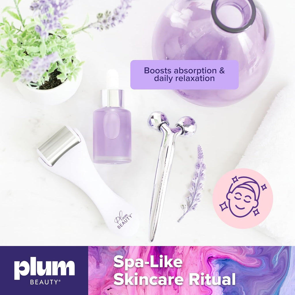 Rolo Facial para Mulheres e Homens – Massajador de Beleza, Estimula a Drenagem Linfática e Cuidados de Pele