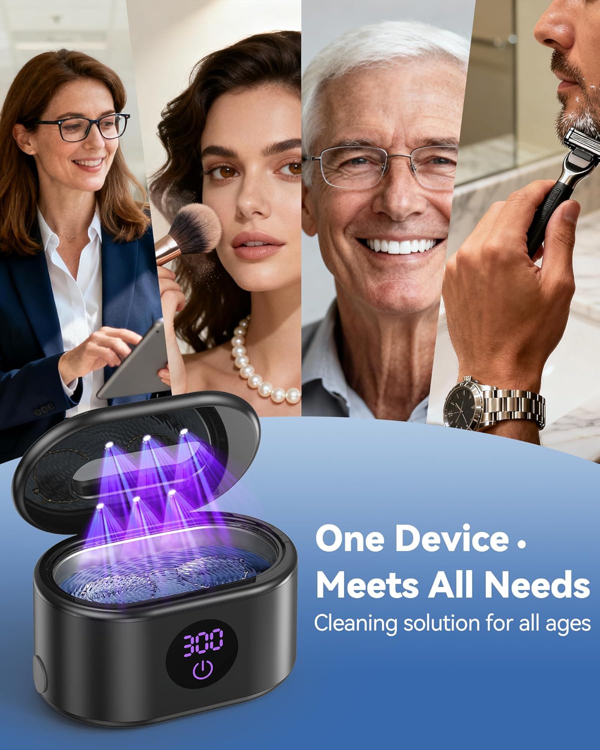 Ultrasonic Jewelry Cleaner, 48KHz Ultrasonic Cleaner Machine