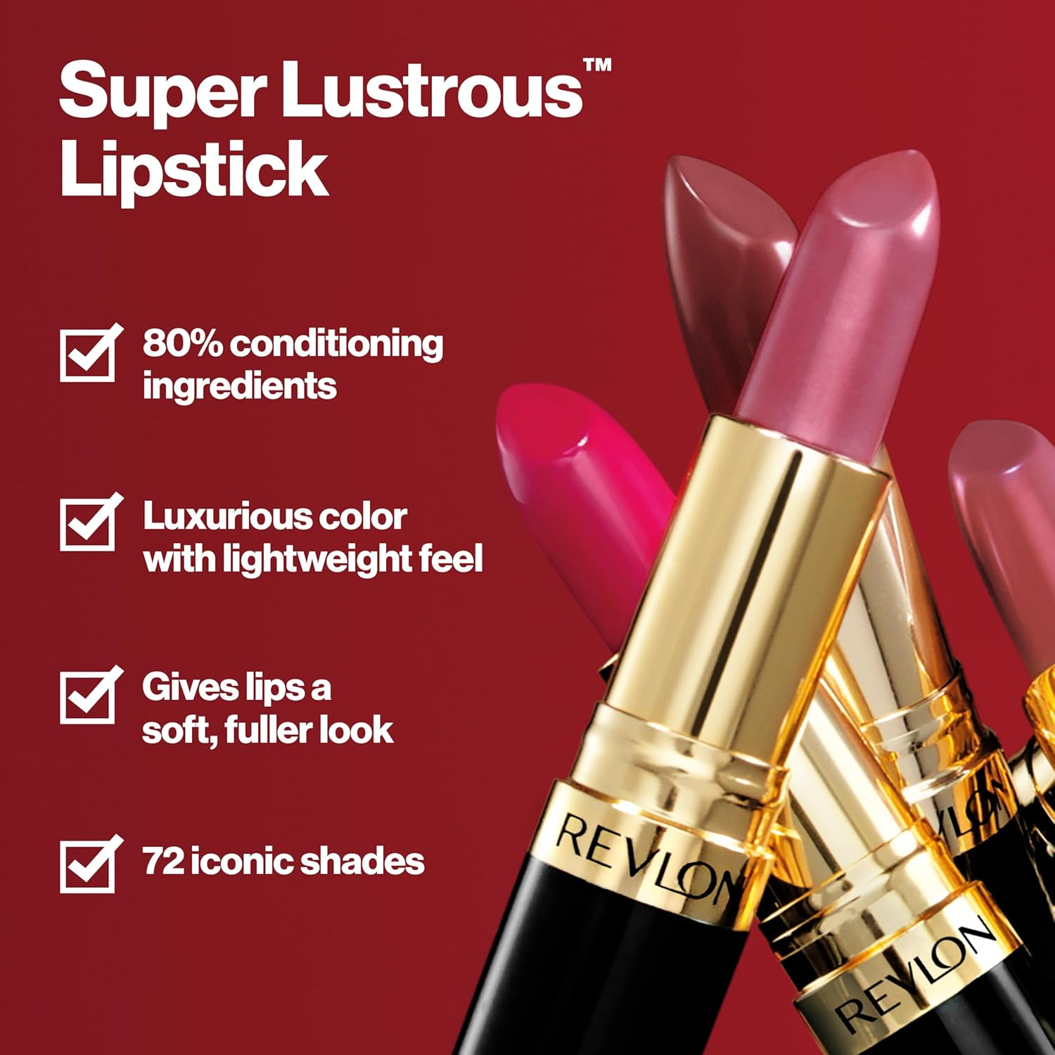 Revlon Super Lustrous Lipstick, Creamy Formula