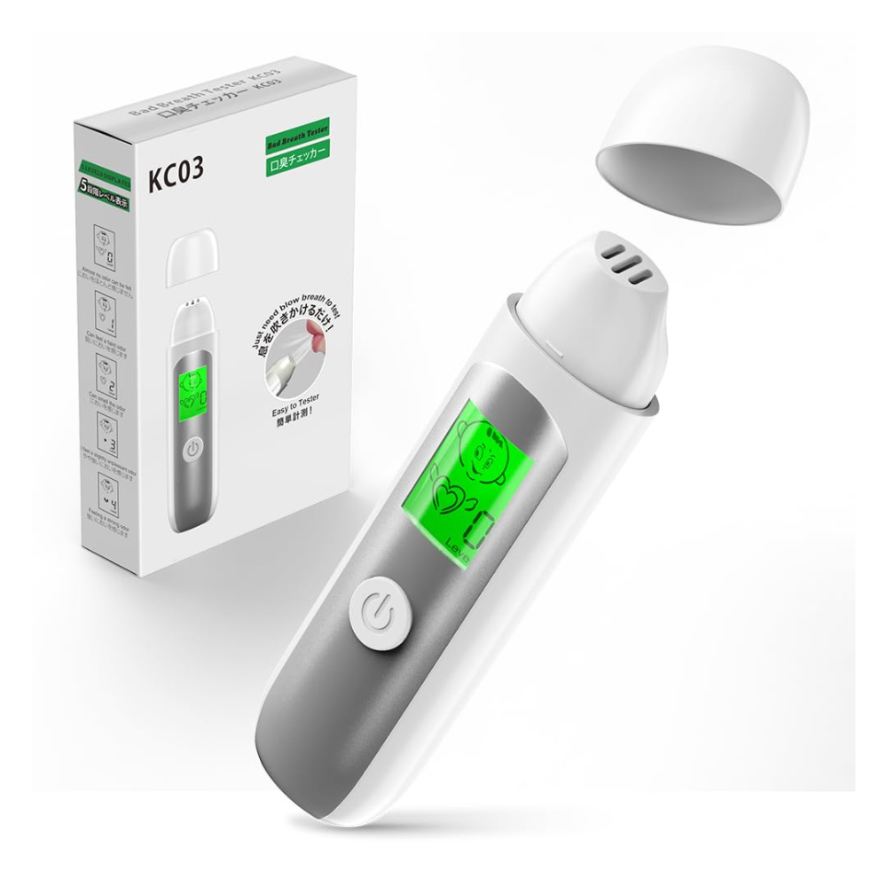 Detetor de Mau Hálito Portátil – Teste Instantâneo de Saúde Oral para Toda a Família