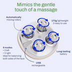Dispositivo Facial de Microcorrente – Massajador para Rosto, Olhos e Pescoço, Rolo de Beleza para Massagem Relaxante e Cuidados de Pele